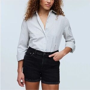Madewell High-Rise Denim Shorts black size 25